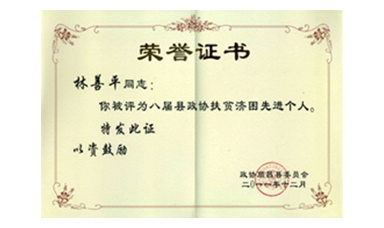 盡心盡力謀發(fā)展 盡職盡責(zé)為和諧--記縣政協(xié)常委、虹潤(rùn)公司董事長(zhǎng)林善平